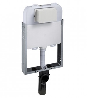 سيفون مخفي مع فريم 4.5 / 3 لتر  صناعة صيني (مع ضغطة MB174P-SS) # K301-A02-ATT1